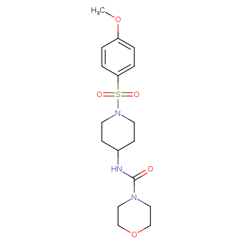 N-[1-(4-methoxybenzenesulfonyl)piperidin-4-yl]morpholine-4-carboxamide
