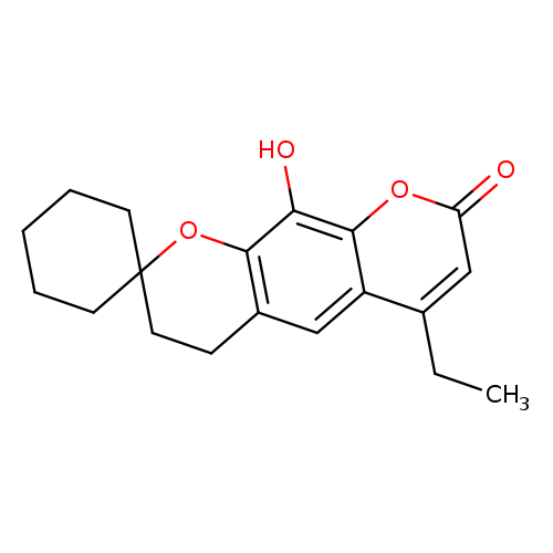 6'-Ethyl-10'-hydroxy-3',4'-dihydro-8'h-spiro[cyclohexane-1,2'-pyrano[3,2-g]chromen]-8'-one