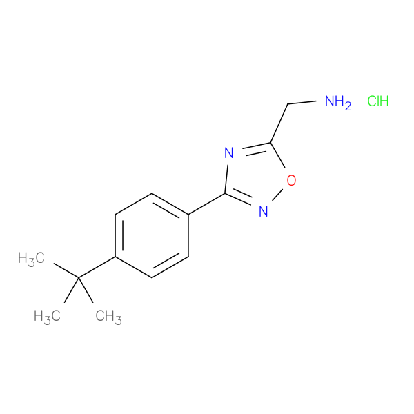 {[3-(4-tert-butylphenyl)-1,2,4-oxadiazol-5-yl]methyl}amine hydrochloride