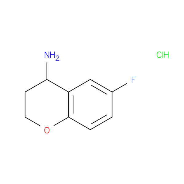 2H-1-Benzopyran-4-amine, 6-fluoro-3,4-dihydro-, hydrochloride (1:1)