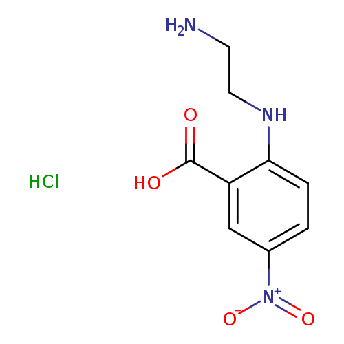 2-[(2-aminoethyl)amino]-5-nitrobenzoic acid hydrochloride