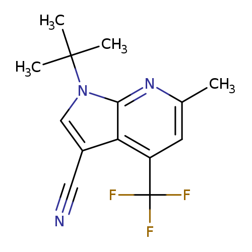 1-(tert-Butyl)-6-methyl-4-(trifluoromethyl)-1H-pyrrolo[2,3-b]pyridine-3-carbonitrile