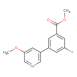 Methyl 3-fluoro-5-(5-methoxypyridin-3-yl)benzoate