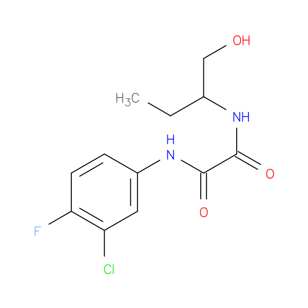 N'-(3-chloro-4-fluorophenyl)-N-(1-hydroxybutan-2-yl)ethanediamide