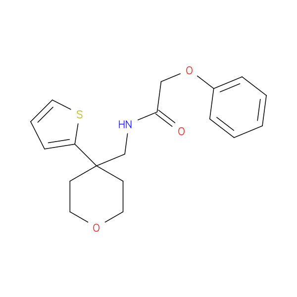 2-phenoxy-N-{[4-(thiophen-2-yl)oxan-4-yl]methyl}acetamide