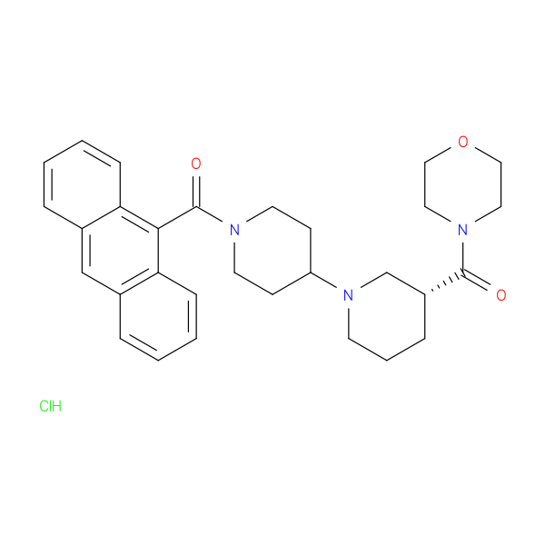 (R)-Anthracen-9-yl(3-(morpholine-4-carbonyl)-[1,4'-bipiperidin]-1'-yl)methanone hydrochloride