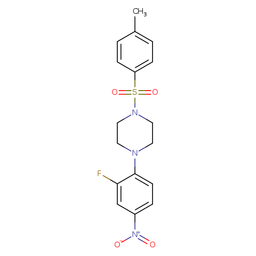 1-(2-fluoro-4-nitrophenyl)-4-(4-methylbenzenesulfonyl)piperazine