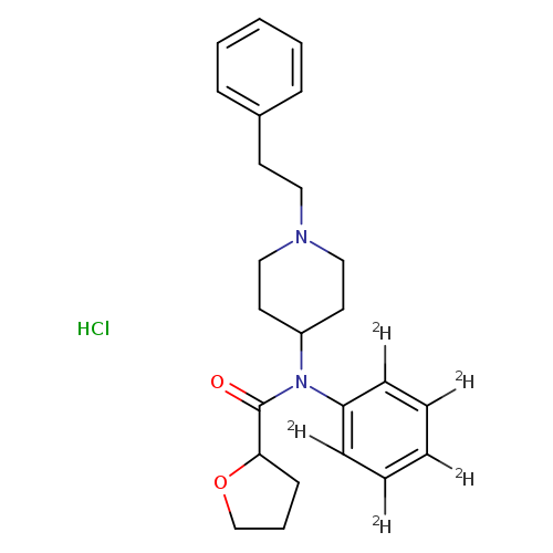 N-(1-phenethylpiperidin-4-yl)-N-phenyl-d5-tetrahydrofuran-2-carboxamide,monohydrochloride