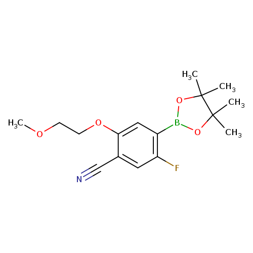 5-Fluoro-2-(2-methoxyethoxy)-4-(tetramethyl-1,3,2-dioxaborolan-2-yl)benzonitrile