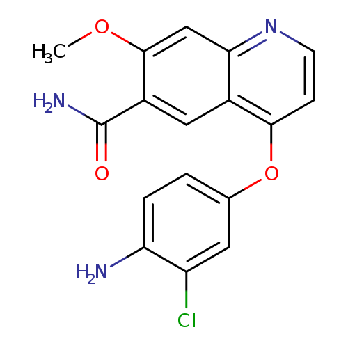 4-(4-Amino-3-chlorophenoxy)-7-methoxyquinoline-6-carboxamide