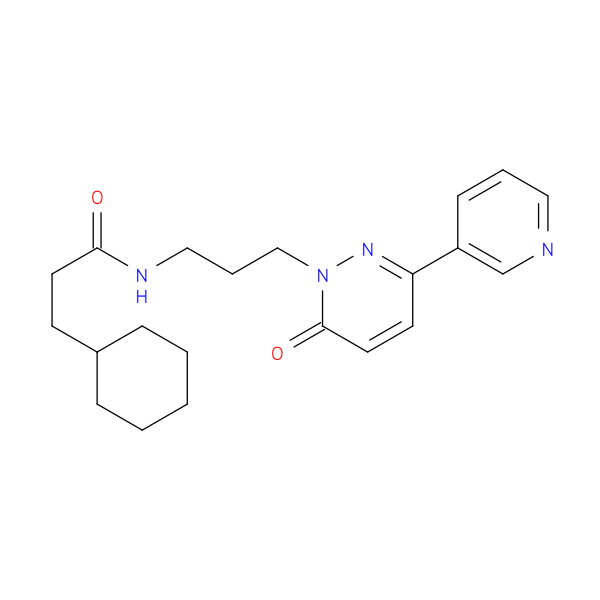 3-cyclohexyl-N-{3-[6-oxo-3-(pyridin-3-yl)-1,6-dihydropyridazin-1-yl]propyl}propanamide