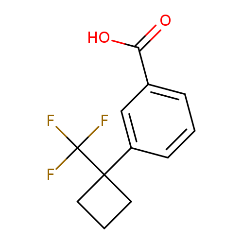 3-[1-(trifluoromethyl)cyclobutyl]benzoic acid