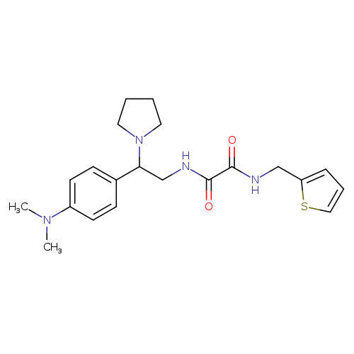 N'-{2-[4-(dimethylamino)phenyl]-2-(pyrrolidin-1-yl)ethyl}-N-[(thiophen-2-yl)methyl]ethanediamide