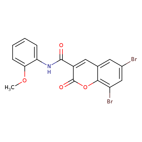 6,8-dibromo-N-(2-methoxyphenyl)-2-oxo-2H-chromene-3-carboxamide