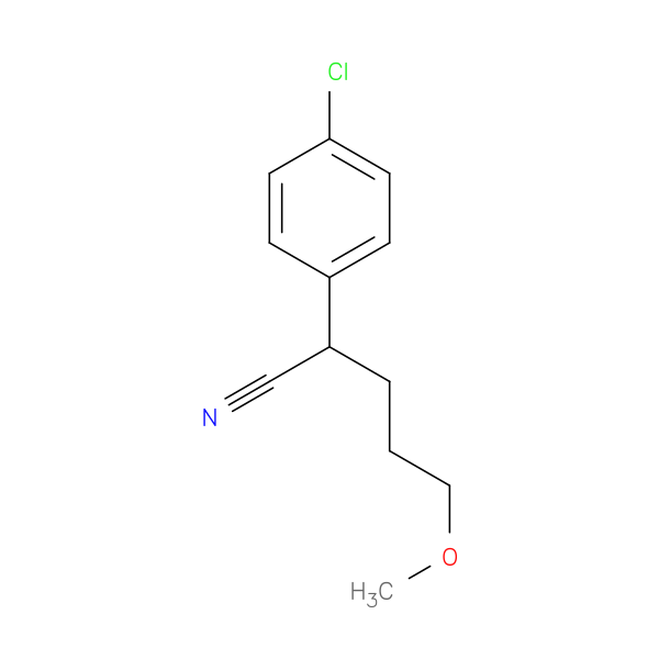 2-(4-chlorophenyl)-5-methoxypentanenitrile