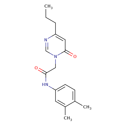N-(3,4-dimethylphenyl)-2-(6-oxo-4-propyl-1,6-dihydropyrimidin-1-yl)acetamide