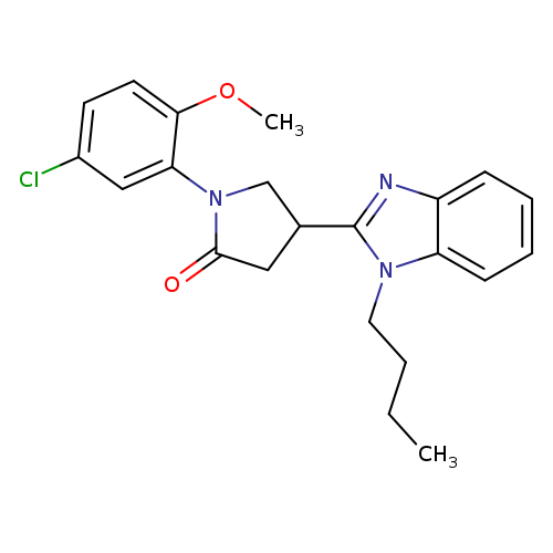 4-(1-butyl-1H-1,3-benzodiazol-2-yl)-1-(5-chloro-2-methoxyphenyl)pyrrolidin-2-one