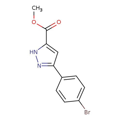 Methyl 3-(4-bromophenyl)-1H-pyrazole-5-carboxylate