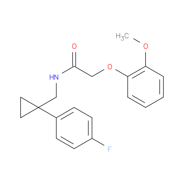 N-{[1-(4-fluorophenyl)cyclopropyl]methyl}-2-(2-methoxyphenoxy)acetamide