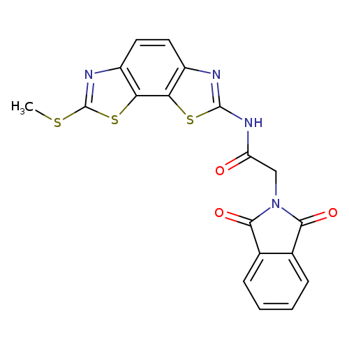 2-(1,3-dioxo-2,3-dihydro-1H-isoindol-2-yl)-N-[11-(methylsulfanyl)-3,12-dithia-5,10-diazatricyclo[7.3.0.0^{2,6}]dodeca-1(9),2(6),4,7,10-pentaen-4-yl]acetamide