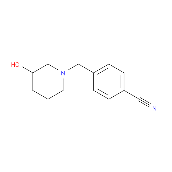 4-((3-Hydroxypiperidin-1-yl)methyl)benzonitrile