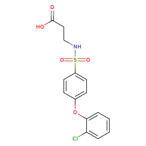 3-((4-(2-Chlorophenoxy)phenyl)sulfonamido)propanoic acid