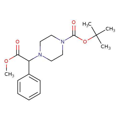tert-butyl 4-(2-methoxy-2-oxo-1-phenylethyl)piperazine-1-carboxylate