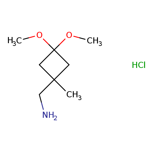 (3,3-Dimethoxy-1-methylcyclobutyl)methanamine hydrochloride