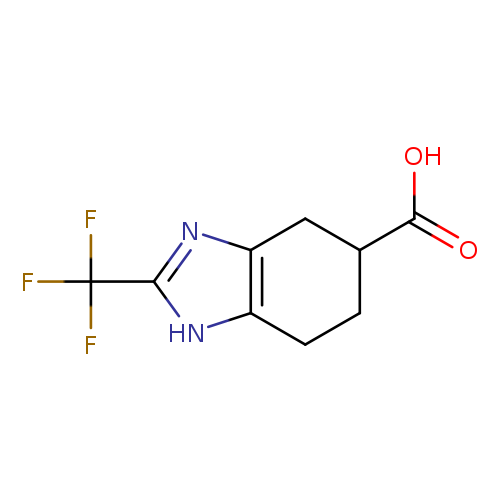 2-(trifluoromethyl)-4,5,6,7-tetrahydro-1H-1,3-benzodiazole-5-carboxylic acid