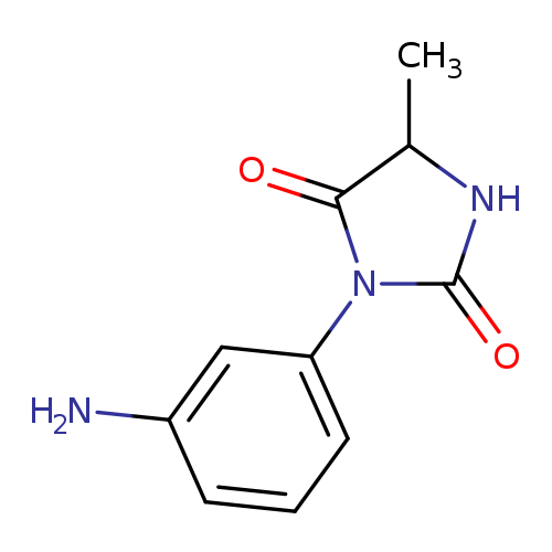 3-(3-aminophenyl)-5-methylimidazolidine-2,4-dione