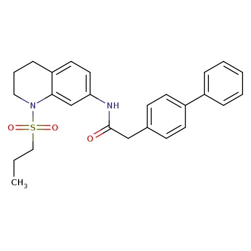 2-{[1,1'-biphenyl]-4-yl}-N-[1-(propane-1-sulfonyl)-1,2,3,4-tetrahydroquinolin-7-yl]acetamide