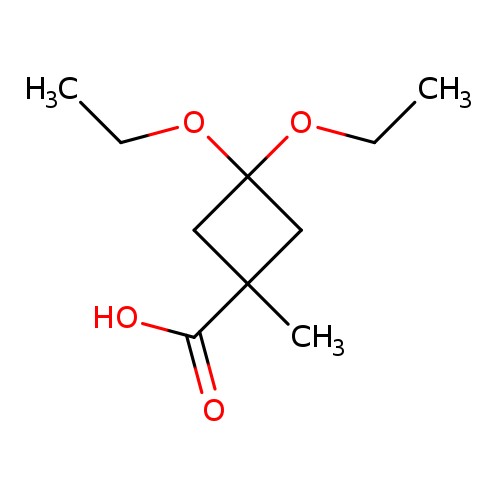 3,3-diethoxy-1-methylcyclobutane-1-carboxylic acid
