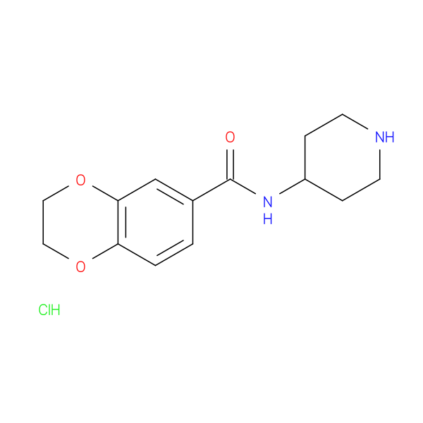N-(Piperidin-4-yl)-2,3-dihydrobenzo[b][1,4]dioxine-6-carboxamide hydrochloride