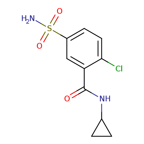2-Chloro-N-cyclopropyl-5-sulfamoylbenzamide