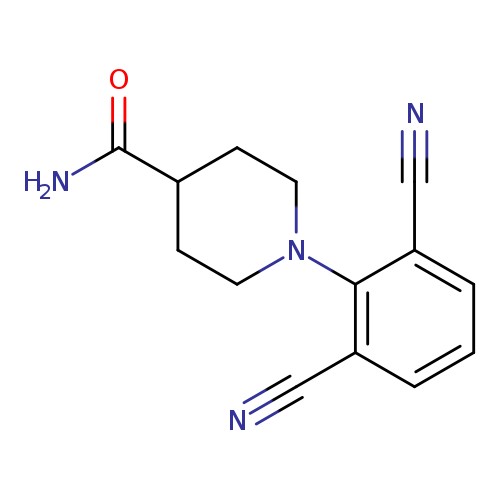 1-(2,6-dicyanophenyl)piperidine-4-carboxamide