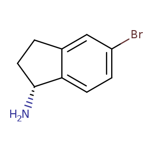 1H-Inden-1-amine, 5-bromo-2,3-dihydro-, (1R)-