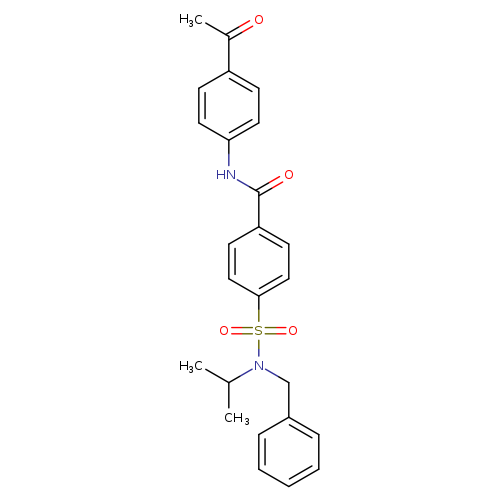 N-(4-acetylphenyl)-4-[benzyl(propan-2-yl)sulfamoyl]benzamide