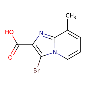 Imidazo[1,2-a]pyridine-2-carboxylic acid, 3-bromo-8-methyl-