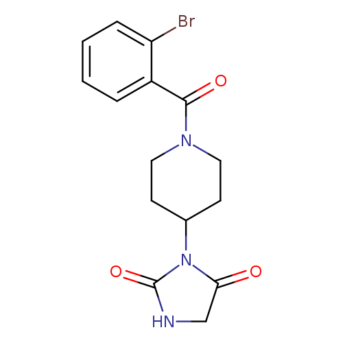 3-[1-(2-bromobenzoyl)piperidin-4-yl]imidazolidine-2,4-dione