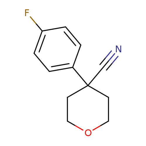 4-(4-fluorophenyl)oxane-4-carbonitrile
