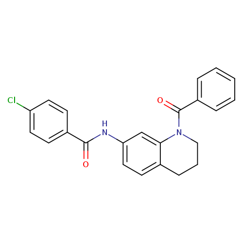 N-(1-benzoyl-1,2,3,4-tetrahydroquinolin-7-yl)-4-chlorobenzamide