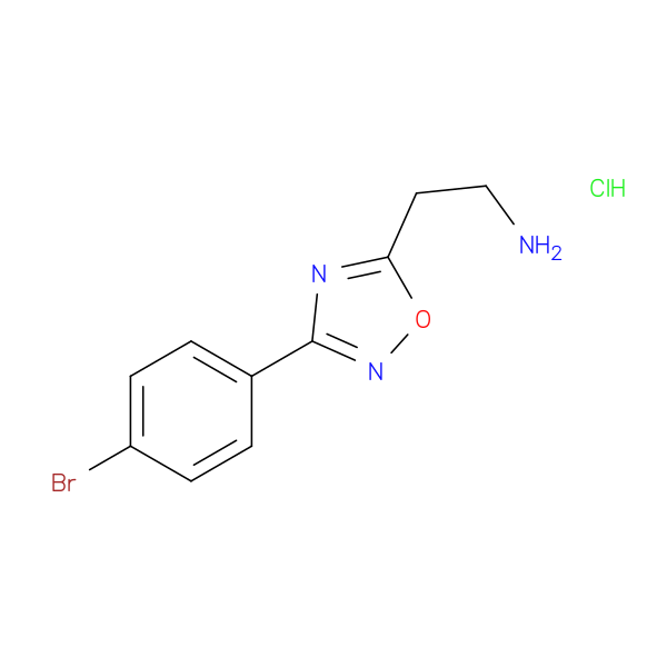 {2-[3-(4-Bromophenyl)-1,2,4-oxadiazol-5-yl]ethyl}amine hydrochloride