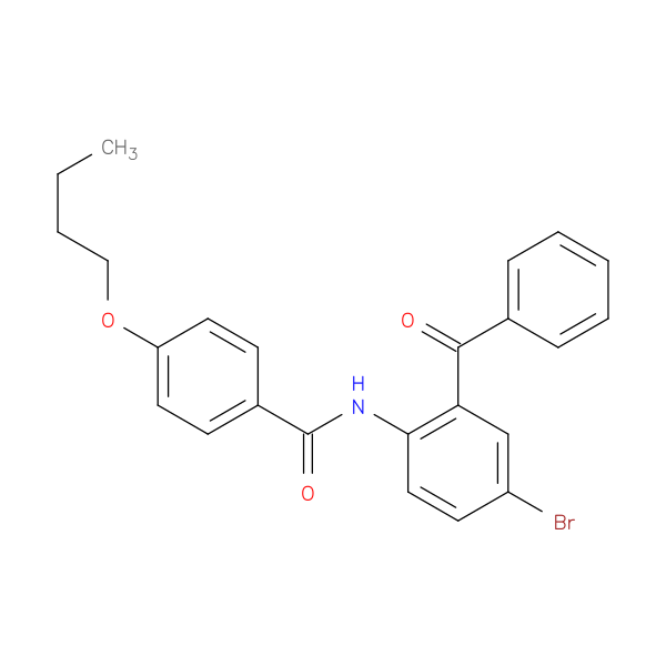 N-(2-benzoyl-4-bromophenyl)-4-butoxybenzamide