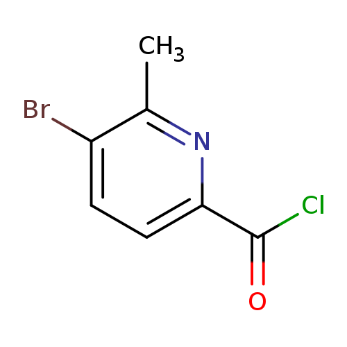 3-Bromo-2-methylpyridine-6-carbonyl chloride