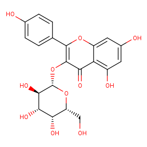 4H-1-Benzopyran-4-one, 3-(β-D-galactopyranosyloxy)-5,7-dihydroxy-2-(4-hydroxyphenyl)-