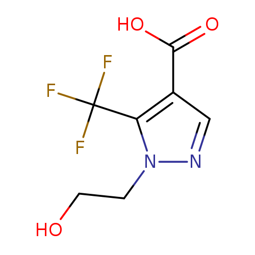 1-(2-hydroxyethyl)-5-(trifluoromethyl)-1H-pyrazole-4-carboxylic acid