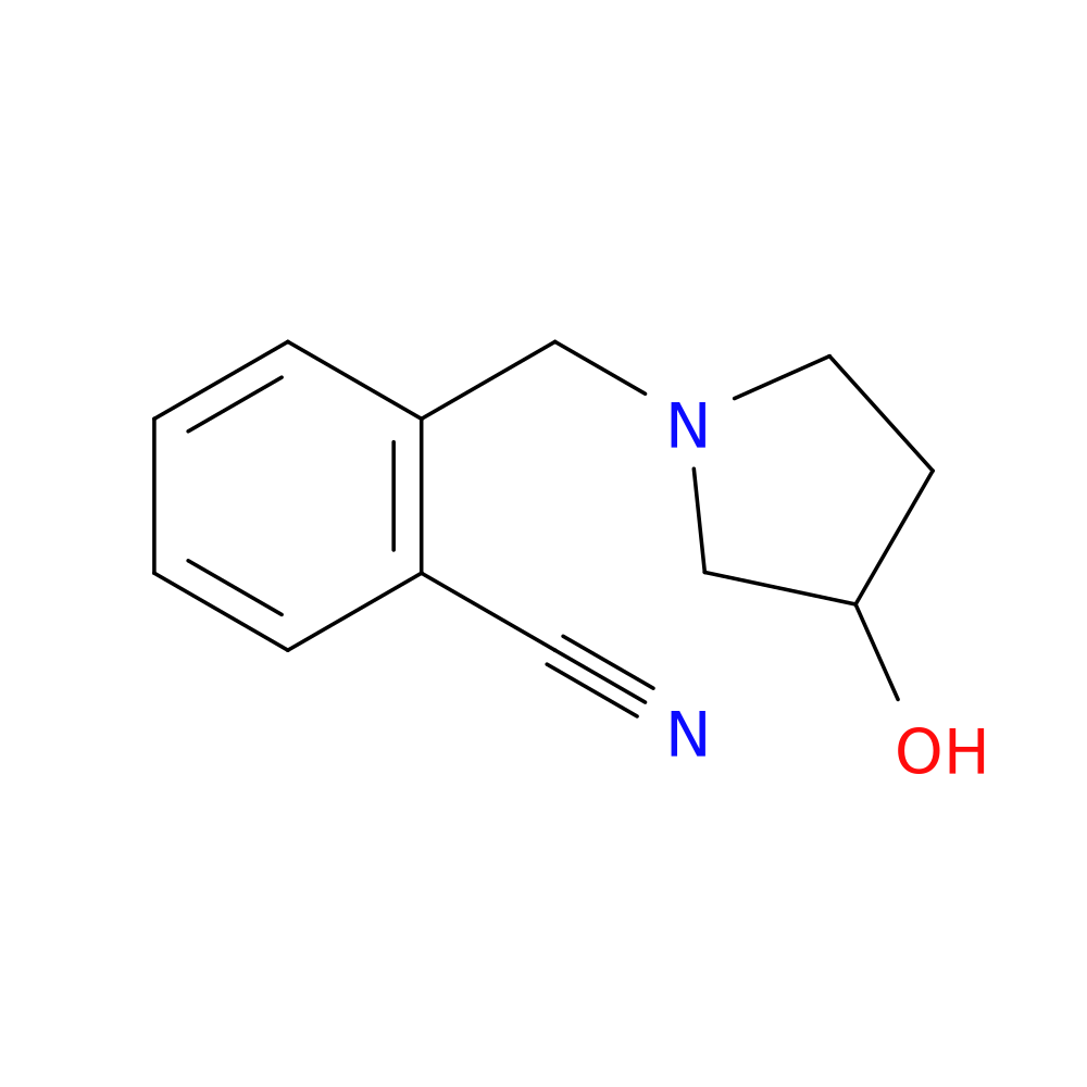 2-((3-Hydroxypyrrolidin-1-yl)methyl)benzonitrile