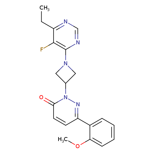 2-[1-(6-ethyl-5-fluoropyrimidin-4-yl)azetidin-3-yl]-6-(2-methoxyphenyl)-2,3-dihydropyridazin-3-one