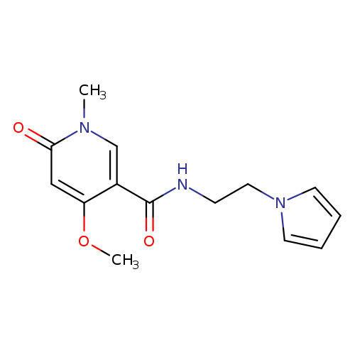 4-methoxy-1-methyl-6-oxo-N-[2-(1H-pyrrol-1-yl)ethyl]-1,6-dihydropyridine-3-carboxamide