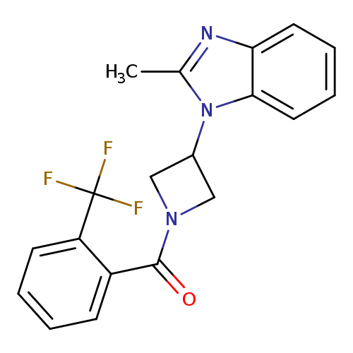 2-methyl-1-{1-[2-(trifluoromethyl)benzoyl]azetidin-3-yl}-1H-1,3-benzodiazole
